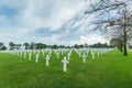 American War Cemetery near Omaha Beach, Normandy Colleville Royalty Free Stock Photo