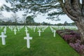 American War Cemetery near Omaha Beach, Normandy & x28;Colleville& x29; Royalty Free Stock Photo