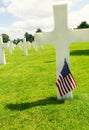 American War Cemetery at Omaha Beach, Normandy (Colleville-sur-M Royalty Free Stock Photo