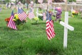 American war memorial cemetery Royalty Free Stock Photo