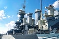 American warship - museum, USS North Carolina Royalty Free Stock Photo