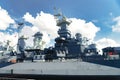 American warship - museum, USS North Carolina Royalty Free Stock Photo