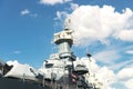 American warship - open air museum, USS North Carolina Royalty Free Stock Photo