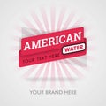 American water for chinese cuisine. american food and water near me. water belongs to American. can be for promotion, advertising.