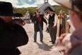 American West Shoot Out Royalty Free Stock Photo