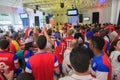 American World Cup Fans gather before a match.