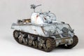 Sherman winter tank. Royalty Free Stock Photo