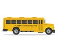 American Yellow School Bus Illustration Royalty Free Stock Photo