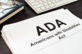Americans with Disabilities Act ADA and glasses. Royalty Free Stock Photo