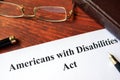 Americans with Disabilities Act Royalty Free Stock Photo