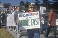 Americans protesting war in Middle East, Los Angeles, California