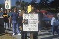 Americans protesting war in Middle East, Los Angeles, California