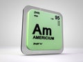 Americium - Am - chemical element periodic table