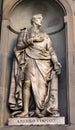 Amerigo Vespucci Italian Navigator Statue Uffizi Gallery Florence Italy Royalty Free Stock Photo