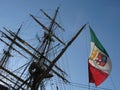 Amerigo Vespucci masts Royalty Free Stock Photo