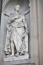 Amerigo Vespucci. Statue outside the Uffizi, Florence, Italy Royalty Free Stock Photo