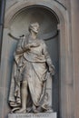 Amerigo Vespucci. Statue in the Uffizi Gallery, Florence, Tuscany, Italy Royalty Free Stock Photo