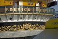 Amerigo Vespucci tallship, named after 15th century explorer and namesake of America, in Genoa Harbor, Italy, Europe