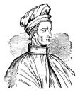 Amerigo Vespucci, vintage illustration