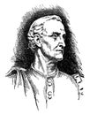 Amerigo Vespucci, vintage illustration