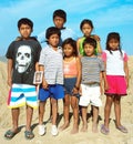 Amerindian children Royalty Free Stock Photo