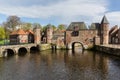 Amersfoort Medieval town wall Koppelpoort and the Eem river