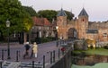 Koppelpoort in Amersfoort with Bikers Royalty Free Stock Photo