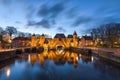 Amersfoort, Netherlands at the Koppelport at dawn Royalty Free Stock Photo