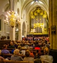 Amersfoort organ with Big Choir Joris church Netherlands Royalty Free Stock Photo