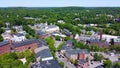 Amesbury city aerial view, Massachusetts, USA