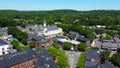 Amesbury city aerial view, Massachusetts, USA