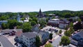 Amesbury city aerial view, Massachusetts, USA