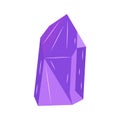 Amethyst or alexandrite. Crystal Gemstone magic. Vector hand drawn