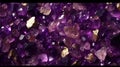 amethyst background with sparkles image generative AI