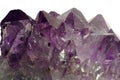 Amethyst closeup isolated