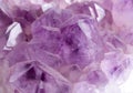 Amethyst crystal gem stone close-up Royalty Free Stock Photo