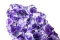 Amethyst crystal geode Royalty Free Stock Photo