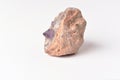 Amethyst crystal grown on another stone ,marble, granite