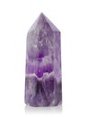 Amethyst Crystal mineral stone in shape of tower Royalty Free Stock Photo