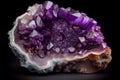 Amethyst Crystal, Purple Quartz,generative ai Royalty Free Stock Photo