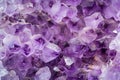 Amethyst Crystal, Purple Quartz Raw Gemstone Amethyst Druse Pattern, Generative AI Illustration Royalty Free Stock Photo
