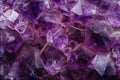 Amethyst Crystal, Purple Quartz Raw Gemstone Amethyst Druse Pattern, Generative AI Illustration Royalty Free Stock Photo