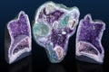 Amethyst Crystals in nature. Geode crystals.