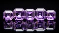 Amethyst-cut-diamonds: A Cubist Multifaceted Reflection Of Purple Gemstones