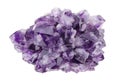 Amethyst Directly Above Over White Background Royalty Free Stock Photo