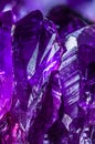 Amethyst druse geode crystals closeup