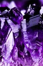 Amethyst druse geode crystals closeup