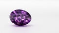 Amethyst egg on a white background Royalty Free Stock Photo