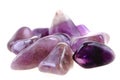 amethyst gems isolated