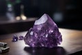 Amethyst gemstone. Generate Ai